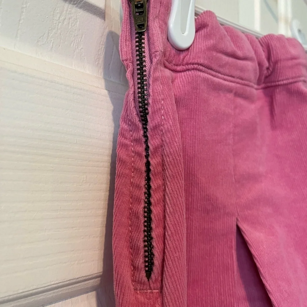 Crewcuts size 12 pink pleated corduroy skirt